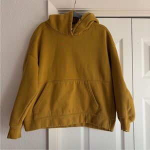 Zara 11-12Y Golden Mustard Plush Hoodie Sweater